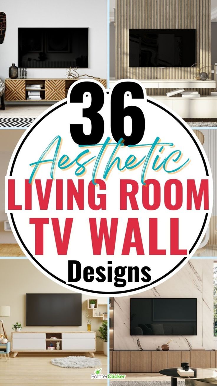 Explore our collection of 36 stunning aesthetic living room TV wall designs! Discover a variety of styles from simple to modern luxury, including classic, wood, and farmhouse themes. Get inspired with ideas for small apartments, minimalist spaces, and rooms with fireplaces. Whether you're looking for a 2024 trend, a modern wood finish, or creative ways to integrate your TV with windows, our gallery has something for every taste. Tv Showcase Design, Wall Behind Tv, Tv Hacks, Tv Feature Wall, Television Wall, Lavish Living Room, Tv Wall Cabinets, Wall Unit Designs, Tv Cabinet Design