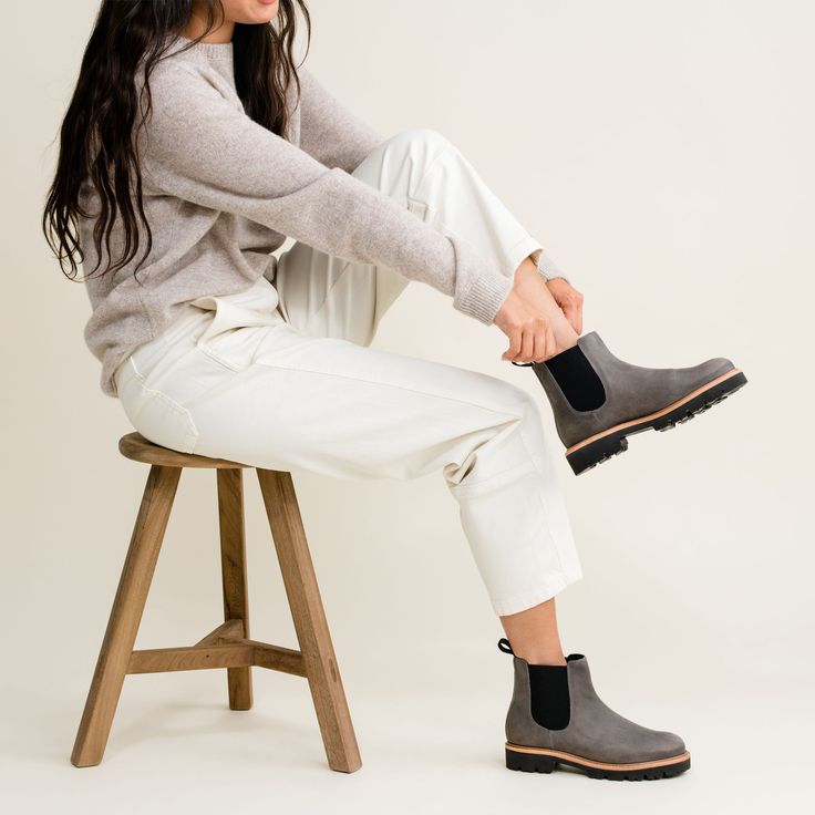 Where comfort and function meet style, this all-weather, all-day, anywhere Chelsea is ready to be your go-to travel and chore boot. Now upgraded with an improved fit and added comfort features. | Women's Go-To Lug Chelsea Boots 2.0 Black Size 9 Modern Waterproof Boots For Fall Outdoor, Modern Waterproof Boots For Fall Outdoor Activities, Winter Boots With Rubber Sole For Everyday Use, Everyday Winter Boots With Rubber Sole, Casual Waterproof Boots With Leather Footbed For Fall, Casual Gray Leather Waterproof Boots, Sporty Waterproof Boots For Fall Walking, Everyday Waterproof Boots For Fall, Fall Waterproof Walking Boots With Cushioned Footbed