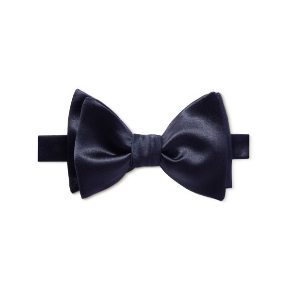 Brunello Cucinelli's bow tie is the perfect finishing touch for formal looks. It's crafted from lustrous duchesse silk and cotton-blend satin and designed to be tied by hand. At the end of the night, wear it undone for a rakish look. Pre-tied Satin Bow For Black Tie Events, Fitted Pre-tied Bow For Party, Classic Blue Bow Tie, Classic Pre-tied Satin Bow Tie, Fitted Pre-tied Tie For Party, Classic Blue Satin Bow Tie, Elegant Blue Ties, Classic Pre-tied Bow Tie, Classic Pre-tied Bow