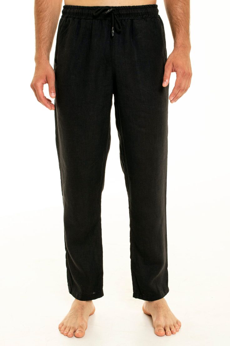 Men's linen pants. Natural pants with pockets. 100% Linen Linen pants Size XS pants length 39.37 in waist volume 29.52 in hips 37.40 in Size S pants length 41.33 in waist volume 31.49 in hips 41.33 in Size М Pants length 42.12 in Waist volume 33.46 in Hips 45.27 in Size L Pans length 43.3 in Waist length 35.43 in Hips 49.12 in Size XL Pants length 43.3 in Waist length 39.37 in Hips 51.18 in Size 2XL Pants length 43.30 in Waist length 41,73 in Hips 55.11 in Size 3XL Pants length 43.30 in Waist le Casual Black Linen Pants, Casual Full-length Linen Harem Pants, Casual Full Length Linen Harem Pants, Casual Linen Full Length Harem Pants, Full Length Linen Bottoms For Loungewear, Linen Loungewear Pants Full Length, Comfortable Relaxed Fit Linen Harem Pants, Comfortable Linen Harem Pants With Relaxed Fit, Black Linen Tapered Leg Bottoms