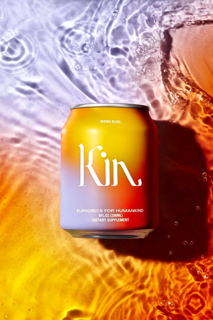 a can of kir is sitting in the water