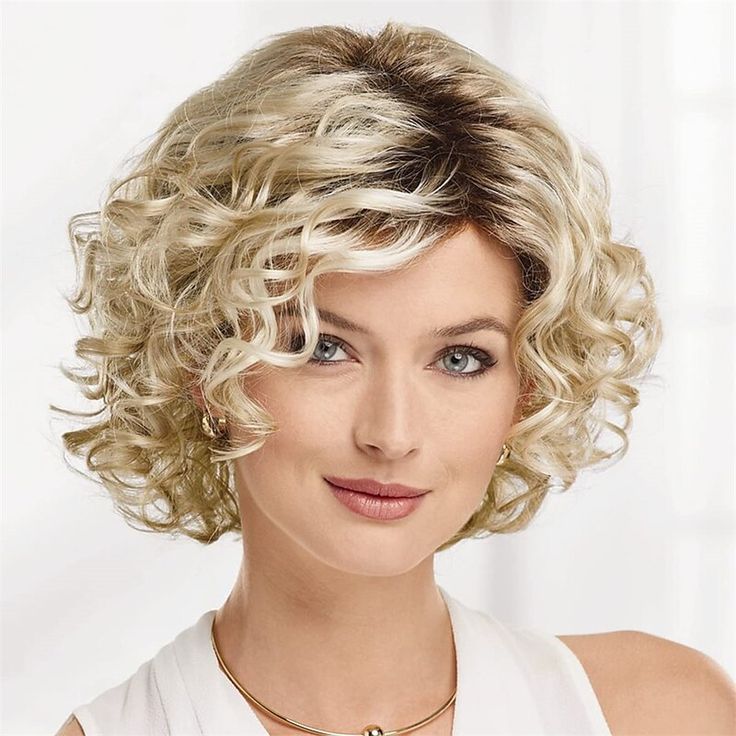 Category:Synthetic Wig; Gender:Women's; Wig Type:Natural Wigs; Occasion:Christmas Gifts,Birthday,Vacation,Party / Evening,Daily Wear; Age Group:Adults; Color Shade:Blonde; Hair Material:Synthetic Hair; Cap Construction:Machine Made; Texture:Curly; Length:Short; Features:Fluffy,Comfortable,Fashion,Easy to Carry,Soft; Heat Resistant:Yes; Listing Date:12/12/2023; Cap Circumference:; Front to Back:; Nape of Neck:; Side to Side Across Forehead:; Side to Side Over Top:; Temple to Temple Across Back:; Graduated Layers, Blonde Silver, Finger Style, Pick Comb, Blonde Bob Wig, Spiral Curls, Afro Wigs, Natural Wigs, Curly Human Hair Wig