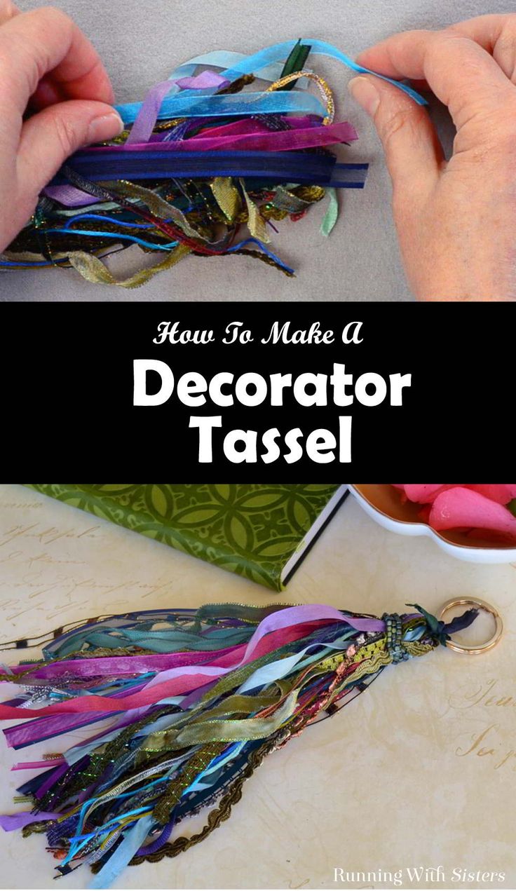 how to make a decorative tassel for your home decorating project with this easy step - by - step video