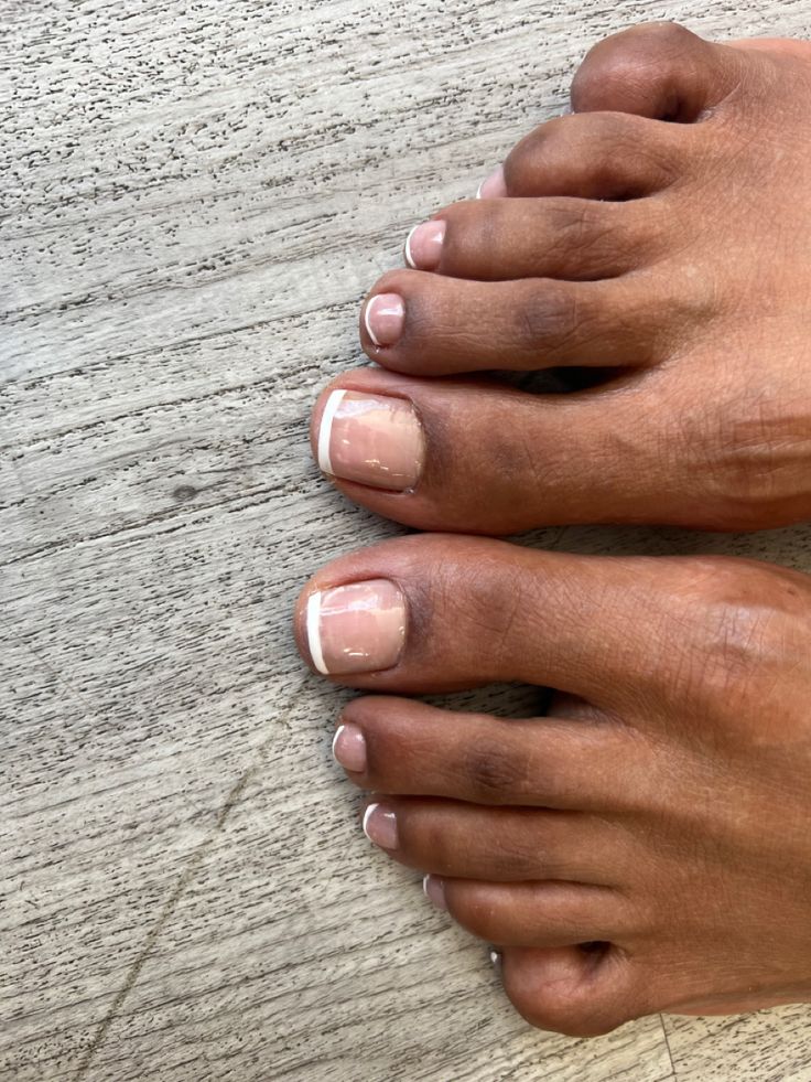 Pedicure For Black Women, French Tip Pedicure Black Women, Black Woman Pedicure, French Pedicure Black Women, French Nails Black Women, French Tip Toes Black Women, Pedicure Black Women, French Tip Pedicure, French Tip Toes