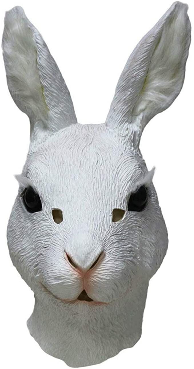 Costumes With Masks, Rabbit Mask, The Mask Costume, Animal Cosplay, Rabbit Costume, Halloween Party Props, Bunny Mask, Desen Realist, Rabbit Head