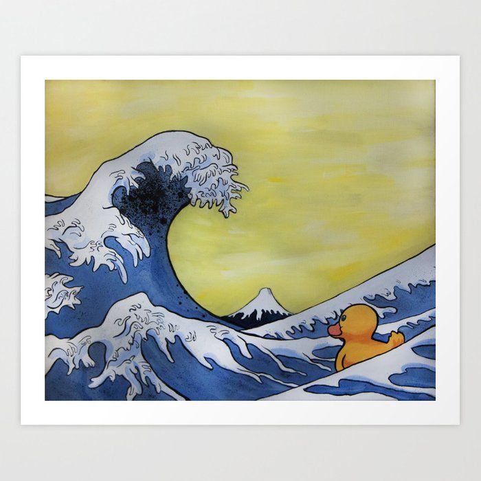 an image of a ducky in the waves