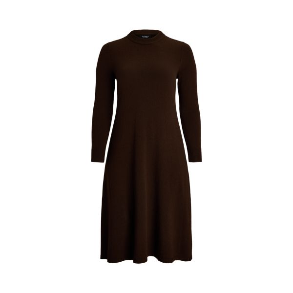 Melding the warmth of your favorite sweater with the feminine style of a dress this fit-and-flare style is crafted with a rich wool blend and designed with a calf-skirting silhouette. Sweatpants And Sweater, Long Sleeve Jumper, Ralph Lauren Women, Long Sleeve Sweater Dress, Favorite Sweater, Dress Robes, Jumper Dress, Vest Dress, Sleeve Sweater