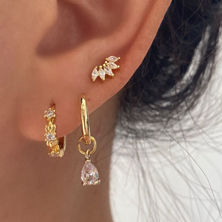 Shop All – Page 5 – ANETT Three Lobe Earring Stack, Third Earring Piercing, Pink Earring Stack, Cute Ear Stacks, Second And Third Ear Piercing, Third Piercing Ears, Earring Stacks 3 Holes, Thirds Earrings, Earring Stacks Silver