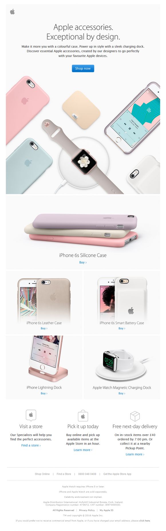 an image of the website page for apple's new iphones and ipad accessories