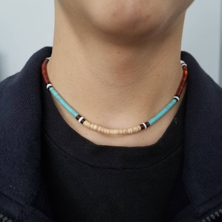 This choker is very comfortable to wear for beach days or every day. Perfect for teens!! Boys or girls will look stylish on this. Seashells and reconstituted turquoise beads The necklace is handcrafted, minor variations on beads will occur. hand-strung by me. Made in the USA Thank you for looking! https://www.etsy.com/shop/lovelyturquoise Casual Turquoise Beaded Necklaces With Colorful Beads, Casual Turquoise Beaded Necklaces, Casual Turquoise Beaded Necklace With Colorful Beads, Casual Turquoise Beaded Necklace, Casual Wooden Beads Jewelry For Summer, Casual Turquoise Jewelry With Wooden Beads, Casual Turquoise Necklaces With Colorful Beads, Casual Turquoise Beaded Necklaces For Festival, Casual Brown Necklaces For The Beach