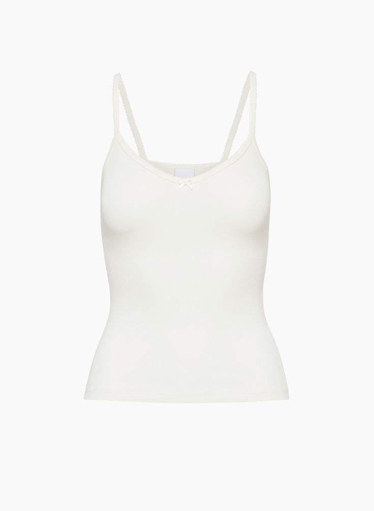 HOMESTRETCH™ LACE V-NECK CAMI TANK | Aritzia Classic Fitted Summer Camisole, Feminine Stretch Camisole Bra Friendly, Feminine Stretch Camisole With Bra-friendly Design, Feminine Stretch Bra-friendly Camisole, Elegant Tank Top With Seamless Construction, Elegant Fitted Seamless Tank Top, Classic Stretch Tank Top For Spring, Classic Fitted Sleeveless Camisole, Classic Fitted Cami Top