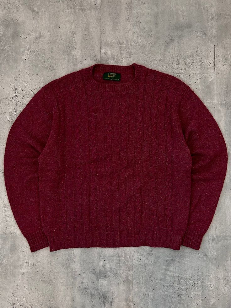 "Measurements: pit to pit-23\" length-26\"" Red Wool Sweater For Fall, Cozy Red Wool Sweater, Red Wool Knit Sweater, Red Wool Long Sleeve Sweater, Red Long Sleeve Wool Sweater, Country Squire, Usa Country, List Ideas, Red Sweater