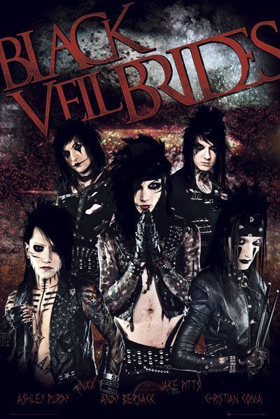 black veil brides poster from the band's album, released in 2009 by their official website