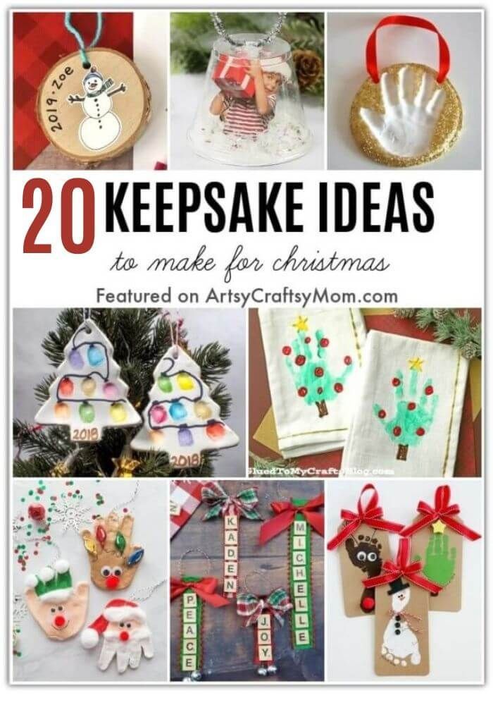 20 christmas crafts that are easy to make and fun for the whole family, including handmade ornaments