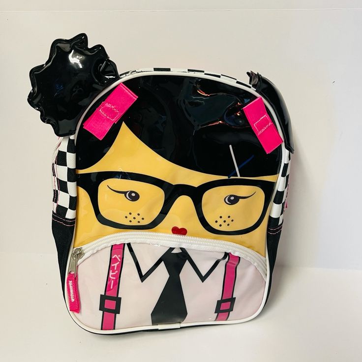 Very Cute Small Backpack From Gwen Stefani's Target Line, Harajuku Mini. Excellent Condition, Never Used. Harajuku School Backpack With Zipper Closure, Harajuku Style School Backpack With Zipper Closure, Harajuku Style School Backpack With Zipper, Cute White Backpack For Playtime, Playful School Bags With Zipper Closure, Playful White Student Backpack, Stylish School Bags With Zipper Closure, Retro Black Bags For Back To School, Novelty School Bag With Zipper Closure