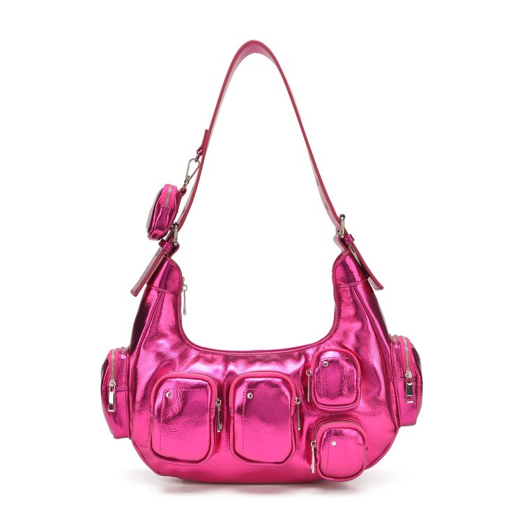 Núnoo Sally Pocket Recycled Cool Pink Shoulder bags Pink Fun Purses, Pink Shoulder Bags, Big Bag, Big Bags, Wallet Accessories, Small Crossbody Bag, Color Rosa, Medium Bags, Small Bags