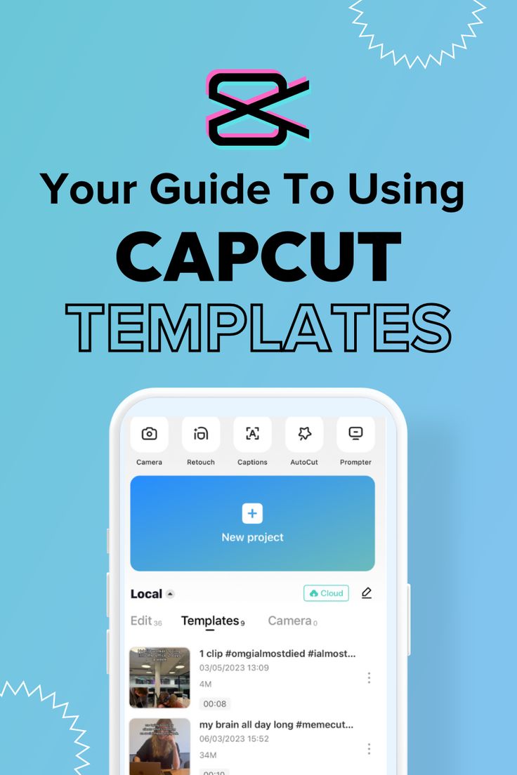 the text reads your guide to using capcut templates on an image of a cell phone