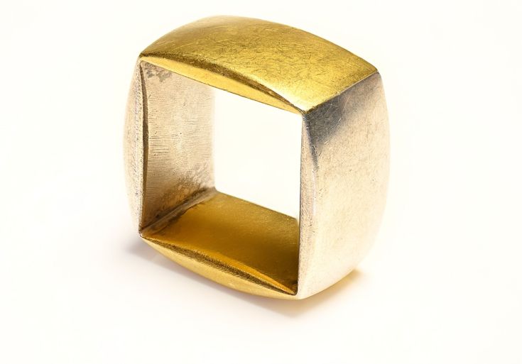 Gold Platinum Wide Square Band Ring Formal Square Rings With Polished Finish, Modernist Rectangular Signet Ring For Anniversary, Gold Rectangular Modernist Signet Ring, Modernist Gold Rectangular Signet Ring, Modernist Wide Band Ring For Formal Occasions, Recycled Jewellery, Dagobert Duck, Square Jewelry, Genuine Love