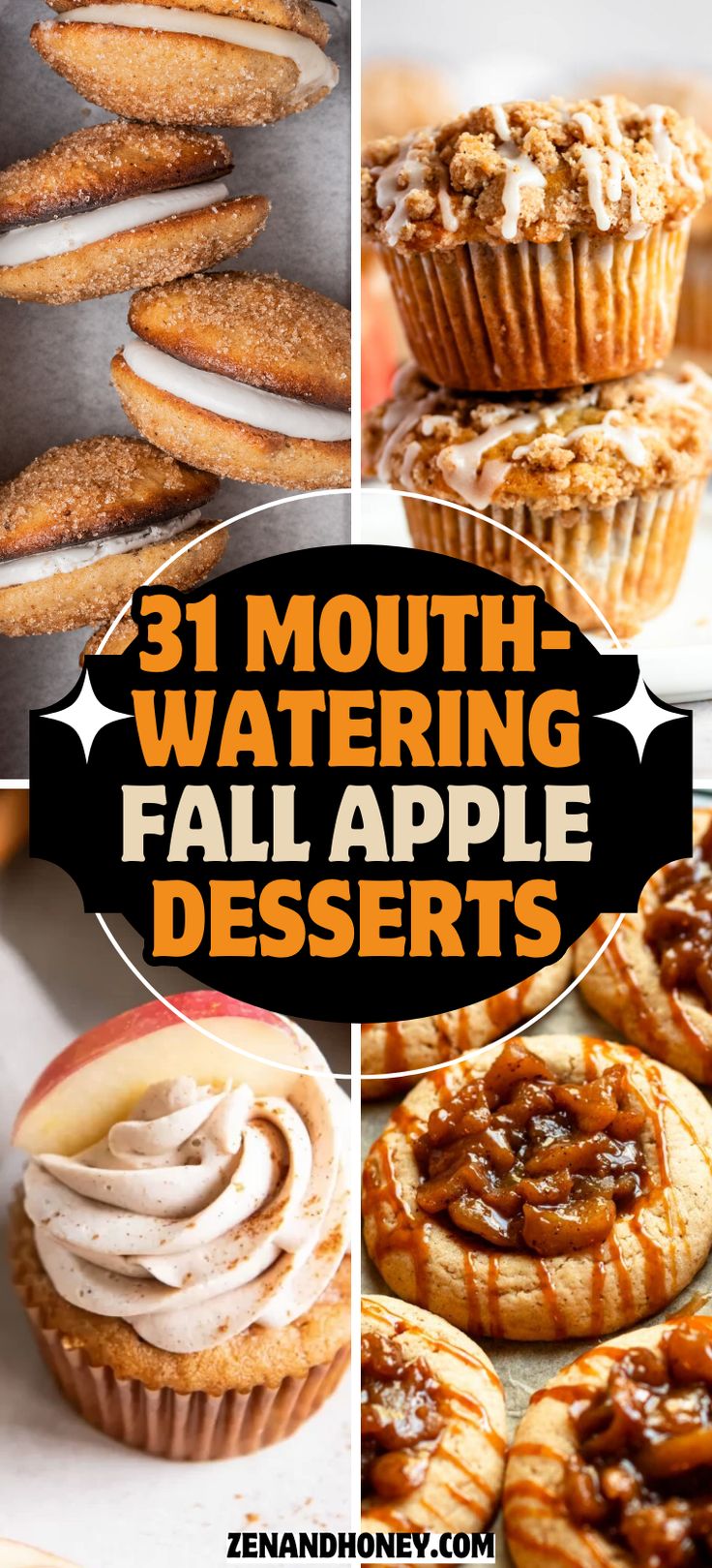 If you're looking for fall desserts for a crowd, these mouth-watering fall apple dessert recipes are perfect for all autumn gatherings! From apple pie, apple cider whoopie pies, to apple cupcakes and caramel apple cheesecake. So many delicious apple desserts to choose from. Fall Desserts Caramel Apple, Fall Easy Treats, The Best Apple Desserts, Dessert Recipes For A Crowd Parties, Best Desserts For A Crowd Parties, Fall 9x13 Desserts, September Recipes Dessert, Apple Desserts To Freeze, Apple Theme Desserts