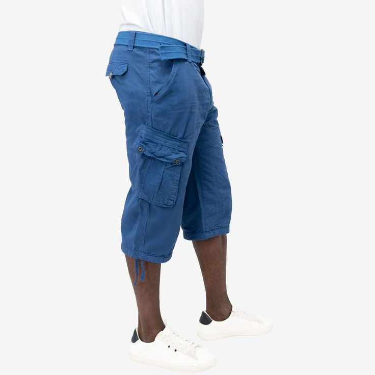 These classic below knee cargo shorts from XRAY are constructed with quality and durable materials for long-lasting comfort and breathability. Blue Shorts With Multiple Pockets For Summer, Blue Summer Shorts With Multiple Pockets, Blue Knee-length Cotton Shorts, Blue Utility Bottoms For Outdoor Activities, Utility Cotton Knee-length Cargo Shorts, Blue Cargo Pants With Hip Pockets For Summer, Blue Cargo Pants With Pockets For Outdoor, Blue Cargo Pants With Pockets For Outdoor Activities, Blue Cargo Bottoms For Outdoor Activities