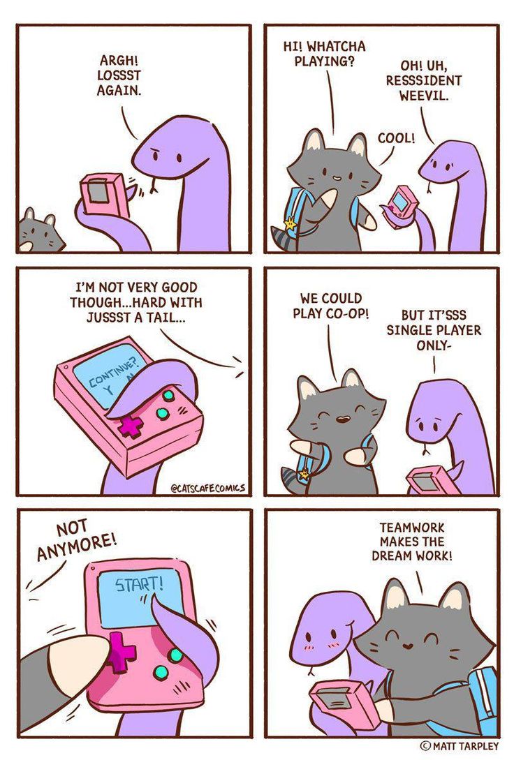 the comic strip shows how cats are playing video games and what they're doing