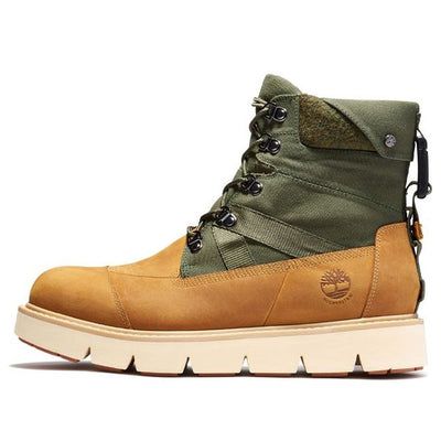 Timberland Raywood EK+ 6 Inch Waterproof Boots 'Wheat Olive Green' A2EH6231 Khaki Leather Work Boots For Hiking, Khaki Reinforced Toe Boots For Outdoor Work, Khaki Reinforced Toe Outdoor Boots, Rugged Khaki Hiking Boots, Khaki Leather Waterproof Boots For Outdoor Activities, Khaki Leather Waterproof Boots For Outdoor, Green Waterproof Leather Boots, Khaki Leather Hiking Boots For Outdoor, Outdoor Waterproof Khaki Boots With Reinforced Toe