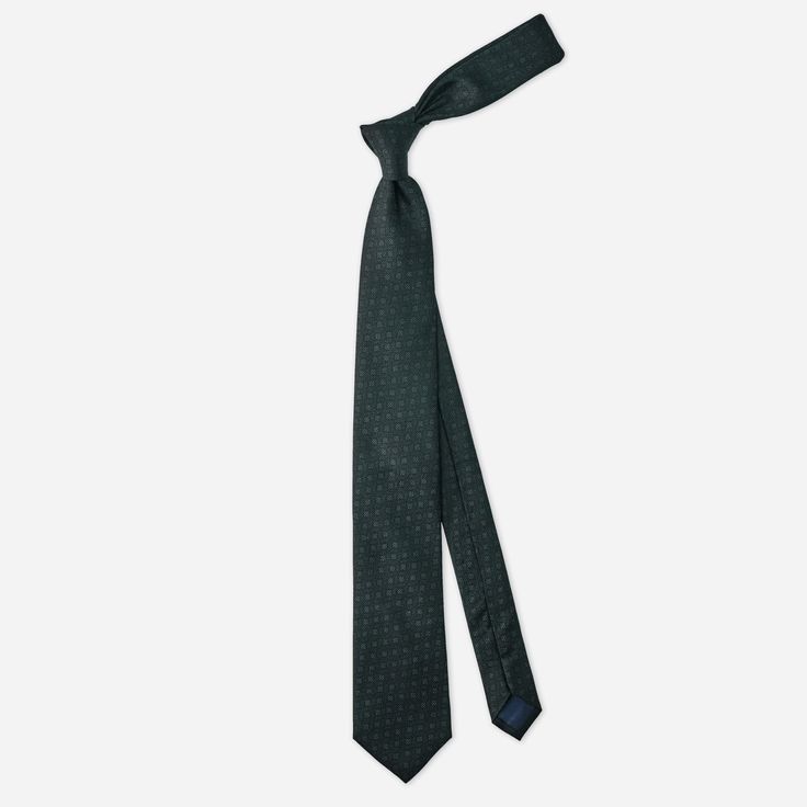 Elevate your style with a silk tie that embodies sophistication, in a rich color that effortlessly complements a variety of outfits. | Men's Tie Bar: Geo Revolution Tie - Skinny, In Green, Silk, Geometric Silk Ties For Business, Elegant Green Tie For Work, Elegant Green Ties For Workwear, Elegant Green Ties For Work, Men's Tie, Green Tie, Of Outfits, Tie Bar, Green Silk