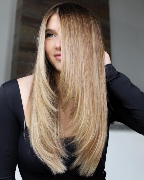 Long Straight Hair with Face-Framing Layers Layered Haircuts Straight, Layered Thick Hair, Face Framing Hair, Layered Haircuts For Women, Straight Layered Hair, Layered Curly Hair, Summer Blonde, Straight Hair Cuts, Medium Layered Haircuts