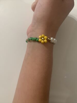 Sunflower Bracelet | eBay Resizable Multicolor Jewelry For Fashion, Resizable Multicolor Jewelry Fashion Accessory, Elegant Adjustable Jewelry For Spring, Casual Everyday Choker Jewelry, Adjustable Metal Beaded Bracelet In Dainty Style, Elegant Yellow Bracelet As A Gift, Elegant Yellow Bracelet As Gift, Spring Bangle Jewelry Gift, Adjustable Crystal Bracelet For Spring Gifting