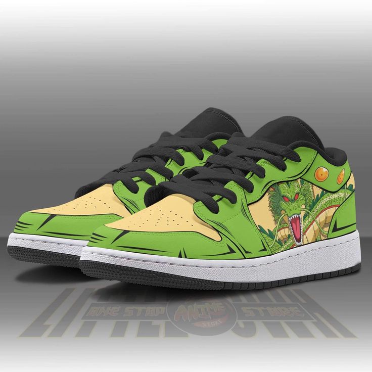 Shenron Jd Low Top Sneakers Custom Dragon Ball Anime Shoes Lightweight construction with breathable mesh fabric provides a comfortable and flawless fit. Anime Shoes, Trendy Sneakers, Low Top Sneakers, Fall Shoes, Latest Shoes, Anime Dragon Ball, Sneaker Collection, Designer Sneakers, Dinosaur Print