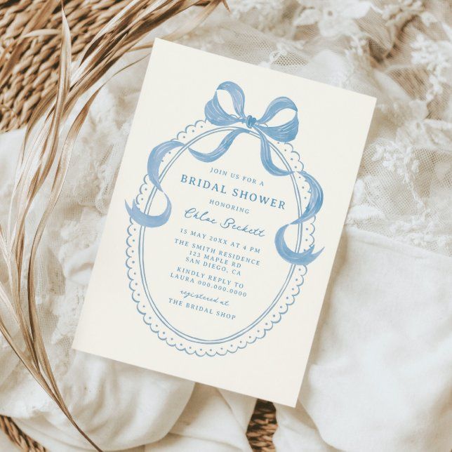 Create your own Invitation | Zazzle Love Shack Fancy Invitation, Blue And Green Bridal Shower Ideas, Shower Themes Bridal, Coastal Bridal Shower Ideas, Bridal Shower Ideas Blue, Blue And White Bridal Shower Ideas, Something Blue Bridal Shower Theme, Classy Bridal Shower Ideas, Something Blue Bridal Shower Ideas