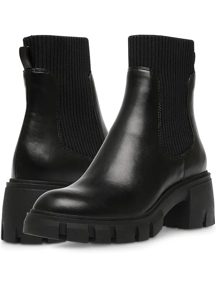 Women's Steve Madden Fella | Zappos.com Trendy Medium Width Ankle Heeled Boots, Winter High Heel Chelsea Boots With Reinforced Heel, Winter Chelsea Boots With Stacked Heel, Winter Chelsea Boots With Reinforced High Heel, High Heel Chelsea Boots With Reinforced Heel For Winter, Chelsea Boots With Reinforced Heel For Winter, Medium Width High Ankle Chelsea Boots With Stacked Heel, Winter Platform Boots With Pointed Toe And Lug Sole, Winter High Heel Chelsea Boots With Padded Ankle