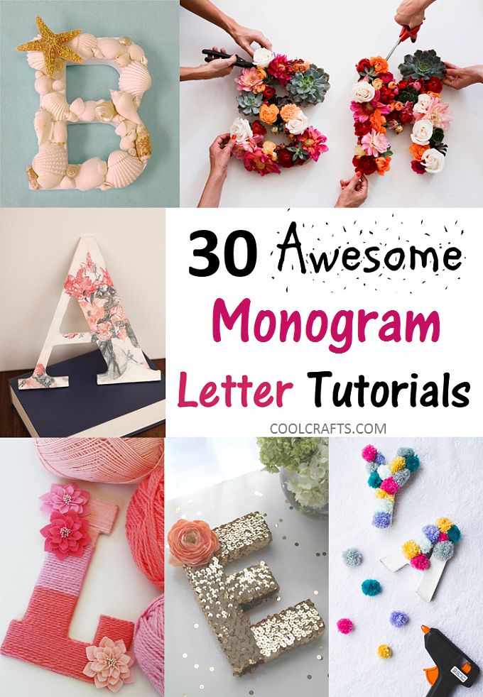 there are many different types of letters that can be used to make monograms