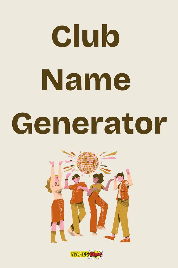 club name generator Names For Book Clubs, Album Name Ideas Facebook, Rapper Names Ideas, Book Club Names Clever, Stage Name Generator, Group Names Ideas Creative, Cool Name Generator, Gamertag Name Ideas, Cool Group Names