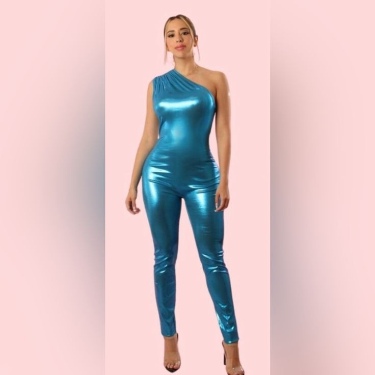 Women’s Jumpsuit Glamorous Blue Jumpsuits And Rompers For Summer, Blue Glamorous Fitted Jumpsuits And Rompers, Glamorous Blue Sleeveless Jumpsuits And Rompers, Blue Stretch Jumpsuits And Rompers For Party, Blue Fitted Bodysuit For Party, Fitted Blue Bodysuit For Party, Blue Fitted Party Bodysuit, Fitted Blue Party Bodysuit, Blue Trendy Jumpsuits And Rompers For Party