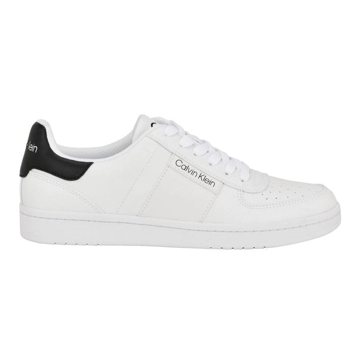 Flaunt your spory and chic style effortlessly by pairing outfits with the athletic-inspired Calvin Klein® Lento Sneakers that are crafted with faux leather upper, textile lining, and rubber insole. The modern sneakers features a lace up front, stylish round toe shape, and CK logo detailing on the side of the sneaker..Low-top design..Rubber outsole..Imported..Product measurements were taken using size 9, width M. Please note that measurements may vary by size..Measurements: Weight: 1 lb Sporty Synthetic High-top Sneakers With Laces, Athleisure Lace-up Sneakers, Sporty Low-top Lace-up Shoes With Rubber Sole, Athleisure Sneakers With Branded Insole And Lace-up, Sporty High-top Lace-up Shoes With Rubber Sole, Athleisure Sneakers With Laces And Round Toe, Casual Calvin Klein Sneakers With Round Toe, Casual High-top Calvin Klein Sneakers, Calvin Klein Casual High-top Sneakers