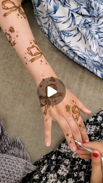 Ambreen Wahid on Instagram: "Ribbon design 🎀✨️" Ribbon Henna, Girly Henna, December 13, Ribbon Design, Henna, Ribbon, On Instagram, Beauty, Instagram