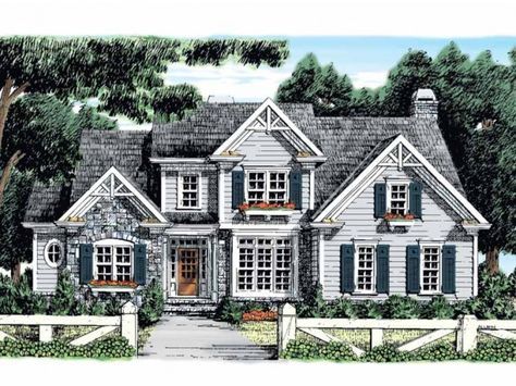 this is an artist's rendering of these country homeplans and their architecture