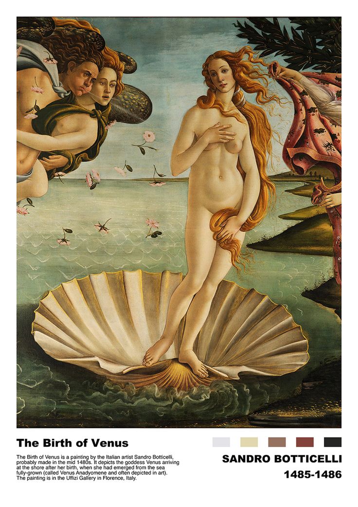 the birth of venus by sandro bottoni, c 150 ad for renaisancee