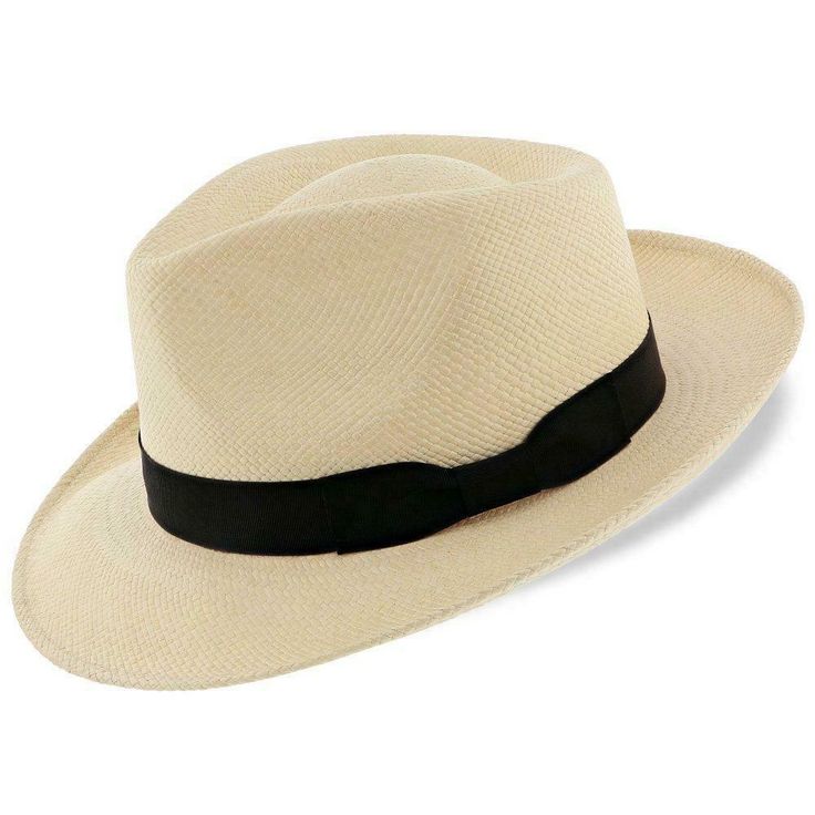 An eternal classic, the Stetson Retro evokes the bygone era of days past, sitting on the front porch in the warm Sunday sun, smoking a fine cigar and just letting the day slide slowly past. A classically styled genuine Panama hat that will never go out of style, no matter what is trending. The Retro is made from high qualilty Grade 3 Panama toquilla straw with a soft finish, features a 2 1/4" brim and 4 1/2" teardrop crown, and is topped off with the perfect black headband and bow that lends it Fly Clothing, Stetson Fedora, Popular Hats, Mens Hats Fashion, Occasion Hats, Straw Fedora Hat, Mens Hats, Hats Fashion, Kentucky Derby Hats