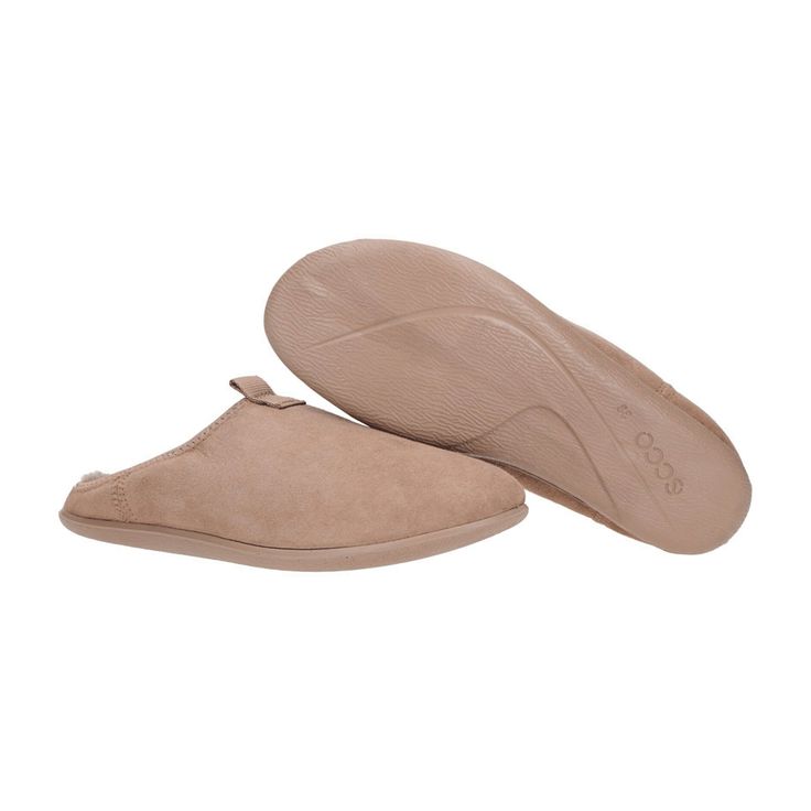 Step into comfort with the Ecco Easy Women's Warm-Lined Slippers in a chic light brown. Designed for stylish young adults, these slippers offer both a fashionable aesthetic and unbeatable warmth. Crafted with a durable construction and a cozy lining, they are perfect for keeping your feet snug during cool days. Ideal for indoor use or quick outdoor trips, these slippers blend functionality with a contemporary look, ensuring you stay comfy and stylish at all times. Everyday Slip-on Slippers With Removable Insole, Comfortable Flat Heel Synthetic Mules, Comfortable Platform Slippers With Removable Insole, Comfortable Flat Synthetic Mules, Comfort Synthetic Flat Mules, Comfortable Slippers With Rubber Sole And Flat Heel, Comfortable Leather Platform Slippers With Cushioned Footbed, Comfortable Slip-on Slippers, Brown Synthetic Platform Slippers With Round Toe