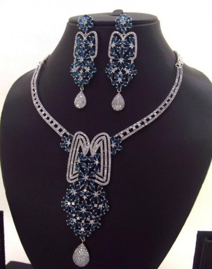 American Diamond Necklace Set, Diamond Earrings For Women, American Diamond Necklaces, Necklace Set Indian, Zirconia Necklace, Indian Necklace, Diamond Necklace Set, Cubic Zirconia Necklace, Bollywood Jewelry