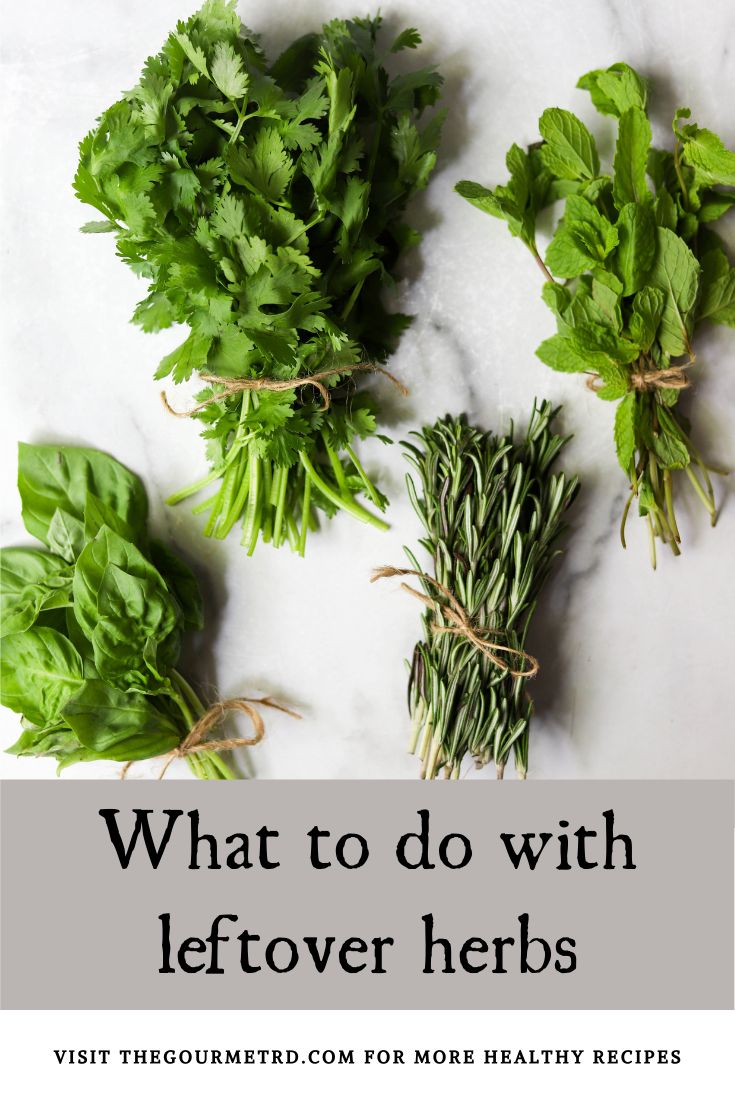 what to do with leftover herbs