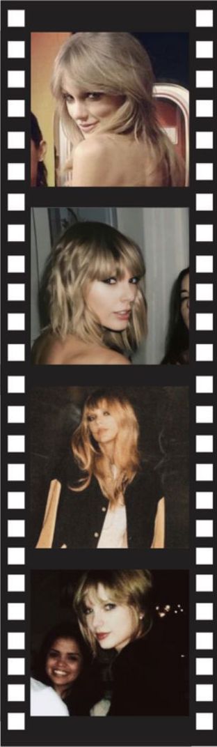 four different pictures of taylor swift