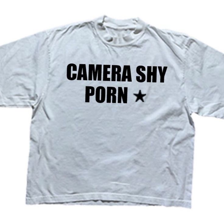 Camera Shy Star T-Shirt Fast Shipping $25 Lowest I Can Do Custom Deadstock Hit Me With Questions Casual Tops With Star Logo For Streetwear, Casual Tops With Star Logo And Relaxed Fit, Oversized Star Print T-shirt For Streetwear, Oversized Cotton T-shirt With Star Print, Graphic Tee With Star Print For Streetwear, Relaxed Fit Tops With Star Logo For Streetwear, Relaxed Fit Star Print Top For Streetwear, White Star Logo Top For Streetwear, White Tops With Star Logo For Streetwear