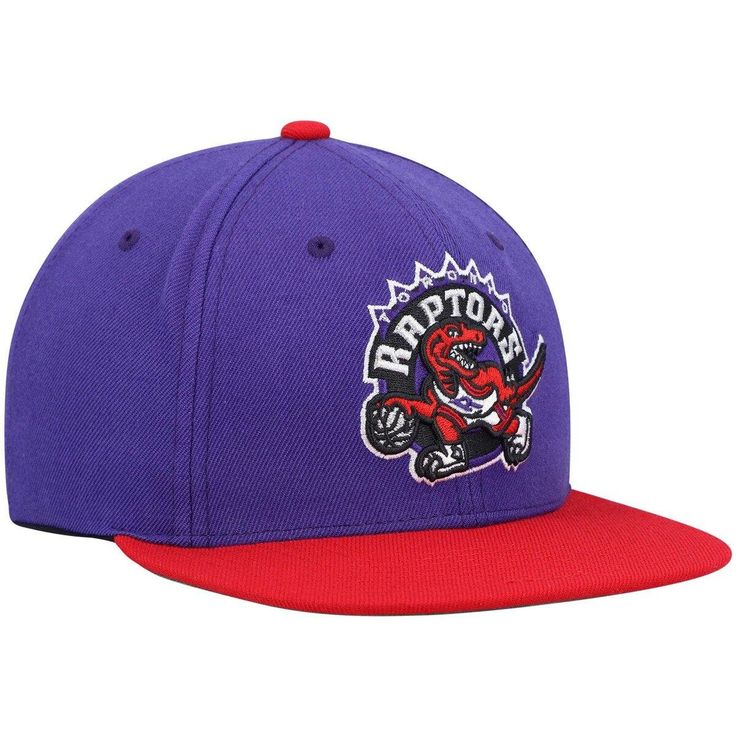 Prove that a vintage look never goes out of style with this Hardwood Classics 2.0 Toronto Raptors hat from Mitchell & Ness. Its two-tone design features a throwback Toronto Raptors logo for the perfect cap off to any outfit. Showcase a lifetime of fandom and beyond by adding this snapback to your rotation. Snapback Brand: Mitchell & Ness Officially licensed Dry clean only High Crown Structured fit Contrast-color undervisor One size fits most Six solid panels with eyelets Imported Embroidered Toronto Raptors Logo, Raptors Logo, Apparel Brand, Toronto Raptors, Mitchell & Ness, Adjustable Hat, Snapback Hat, Fitted Hats, Snapback Hats