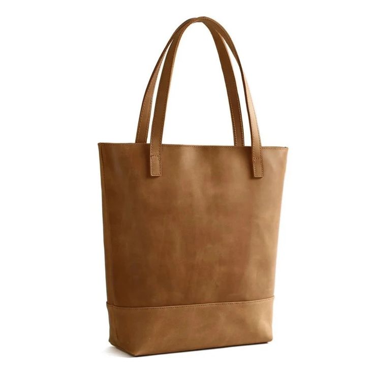 Handmade Vegetable Tanned Leather Tote Bag - Simple 1 #handbag #totebag #bag #leatherbag #handmadeleatherbag Natural Leather Bag Vegetable-tanned, Rectangular Natural Vegetable-tanned Shoulder Bag, Vegetable-tanned Leather Satchel Tote, Vegetable-tanned Leather Tote Satchel, Everyday Natural Shoulder Bag With Leather Lining, Vegetable Tanned Leather Tote Bag With Smooth Grain, Natural Soft Leather Shoulder Bag, Vegetable Tanned Leather Shoulder Bag With Waxed Finish, Everyday Bags With Leather Handles And Oiled Leather