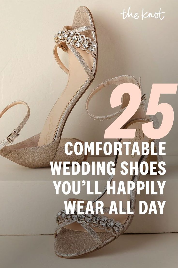 a pair of shoes with the words 25 comfortable wedding shoes you'll happily wear all day