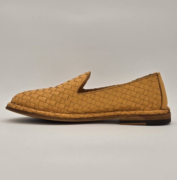 Material:    -    - upper: calfskin leather  - lining: calfskin leather (half lined)  - stitching: san crispino - handmade  - sole: leather sole    color:    -    - upper: ochre (yellow)    sizing notes: women's true to size    100% made in italy    from punto pigro:    " easy on the feet soft to walk on.    these slippers are as comfortable as authentic: lined with premium quality calfskin leather to keep your foot warm and dry.    san crispino seam is completely handmade to offer rare flexibility and beauty.    the premium leather sole is anti-slip durable and breathable. " Ochre Yellow, Leather Loafers, Loafers For Women, Walk On, Calf Skin, Premium Quality, In Italy, Slippers, Stitching