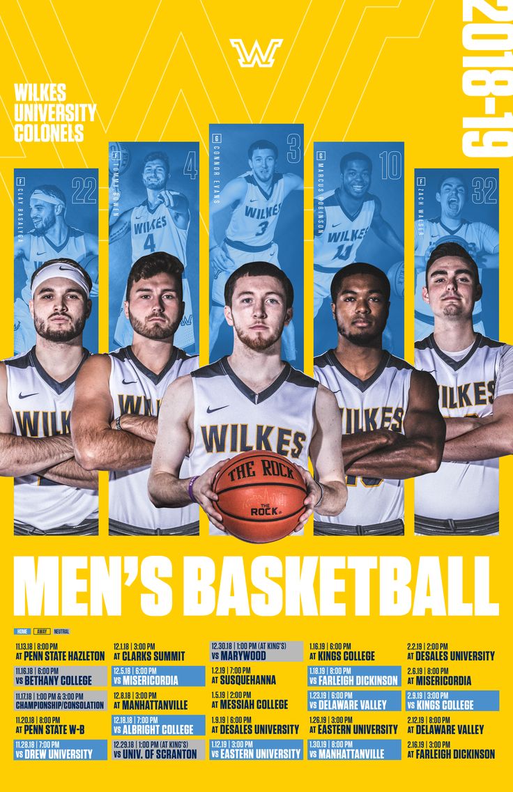 the men's basketball team is featured in this poster for their upcoming match against each other